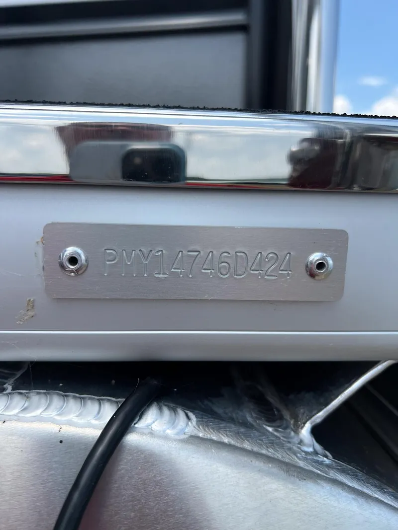 Slide: The Image of 2024 Premier 230 Sunsation RE boat identification number plate. - 14