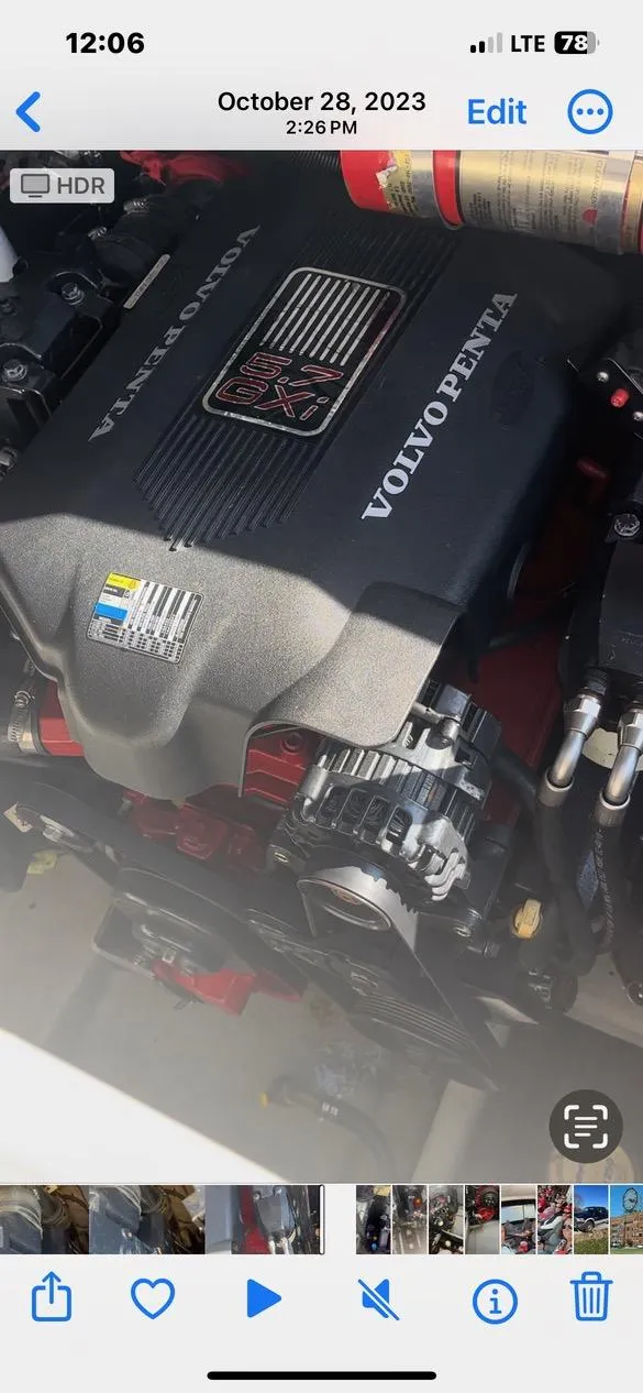 Slide: The Image of Volvo Penta engine in a 2003 Monterey 298 SC Cruiser boat. - 4
