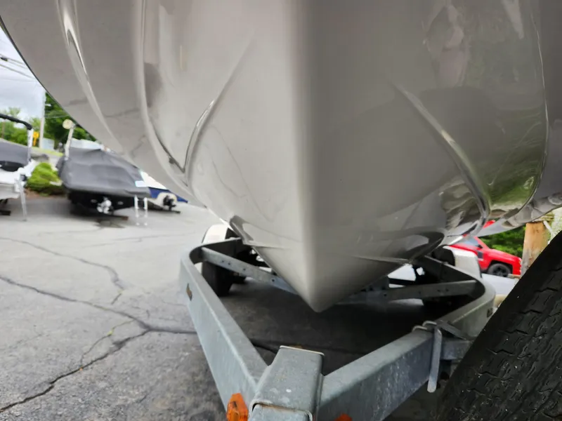 Slide: The Image of Close-up of 2016 Yamaha Boats 242 Limited S on a trailer. - 7