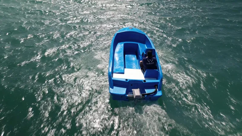 Slide: The Image of 2024 Vision Marine Technologies Phantom boat on water. - 3