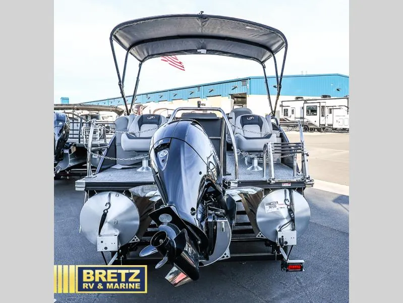 Slide: The Image of 2025 Aria Ultra-Lounge 22UC pontoon boat with motor at Bretz RV & Marine. - 6