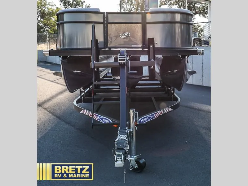 Slide: The Image of 2025 Aria Ultra-Lounge 22UC boat trailer at Bretz RV & Marine dealership. - 9