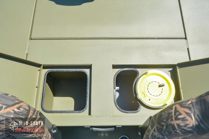 Slide: The Image of Lowe Outlet 20 boat storage compartments and seating, 2024 model. - 29