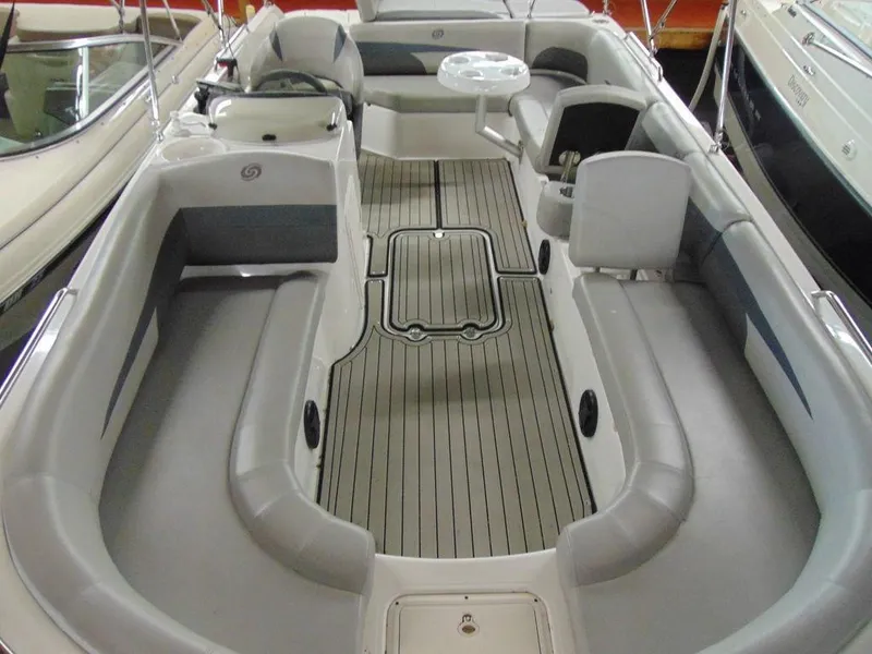 Slide: The Image of 2019 Hurricane SS 201 I/O boat interior with spacious seating and modern design. - 12