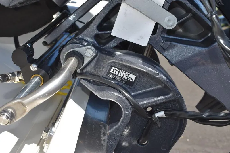 Slide: The Image of Close-up of 2024 Key West 189 FS boat engine components. - 35