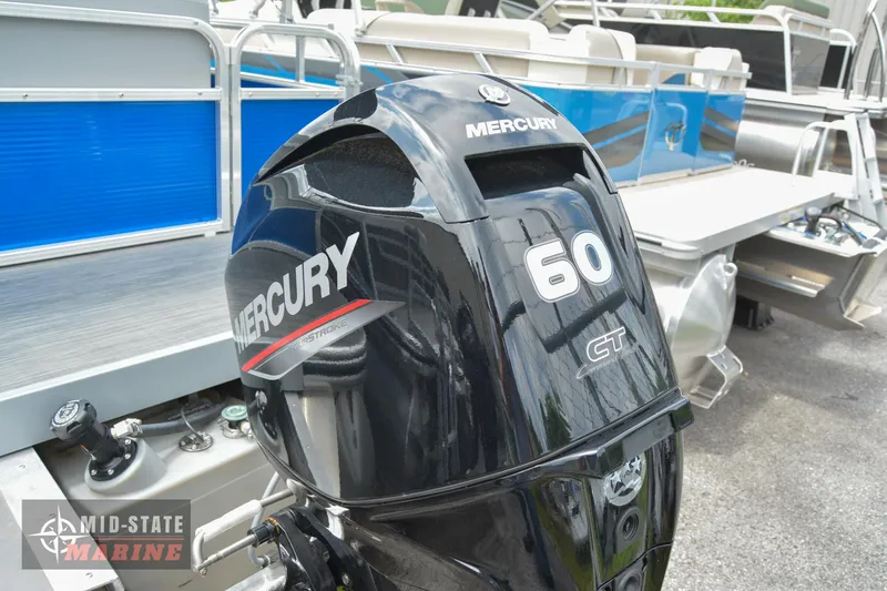 Slide: The Image of 2024 Lowe Ultra 200 Cruise with Mercury 60 CT outboard motor. - 7