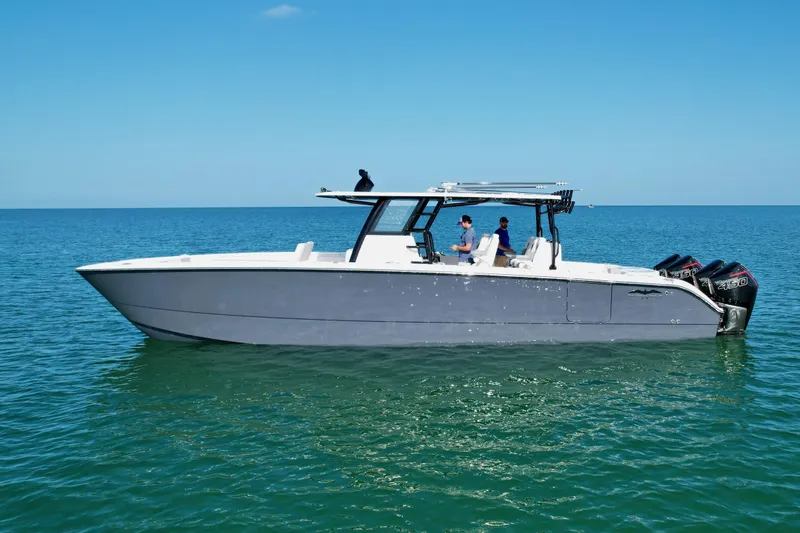 The Image of 2022 Invincible 40 Catamaran on calm ocean waters. - 0