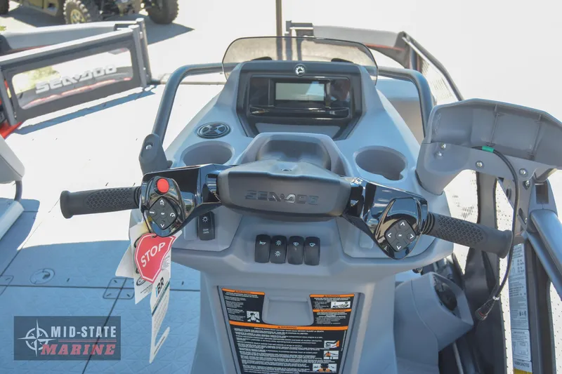 Slide: The Image of 2023 Sea-Doo Switch Sport 21 dashboard and controls at Mid-State Marine. - 14