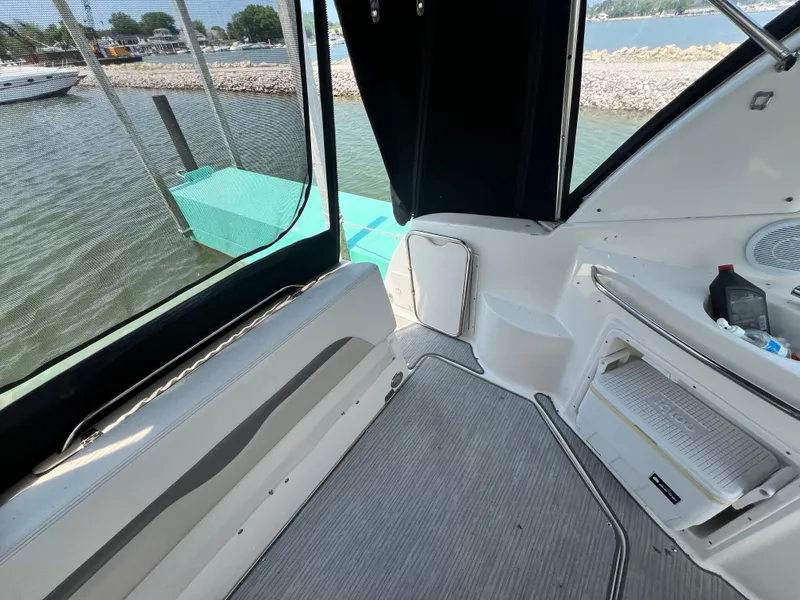 Slide: The Image of Interior view of 2007 Chaparral Signature 280 boat docked at marina. - 13