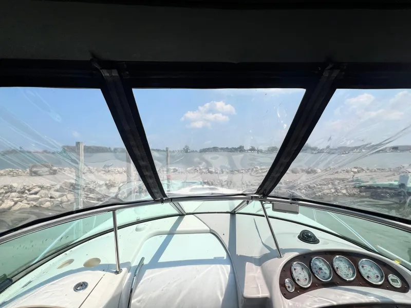 Slide: The Image of View from the cockpit of a 2007 Chaparral Signature 280 boat. - 16