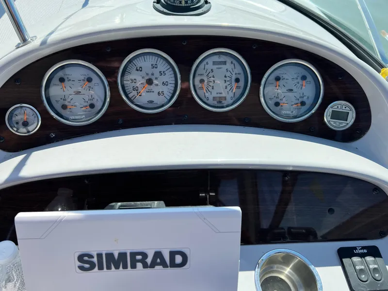 Slide: The Image of Dashboard of a 2007 Chaparral Signature 280 boat with Simrad navigation system. - 17