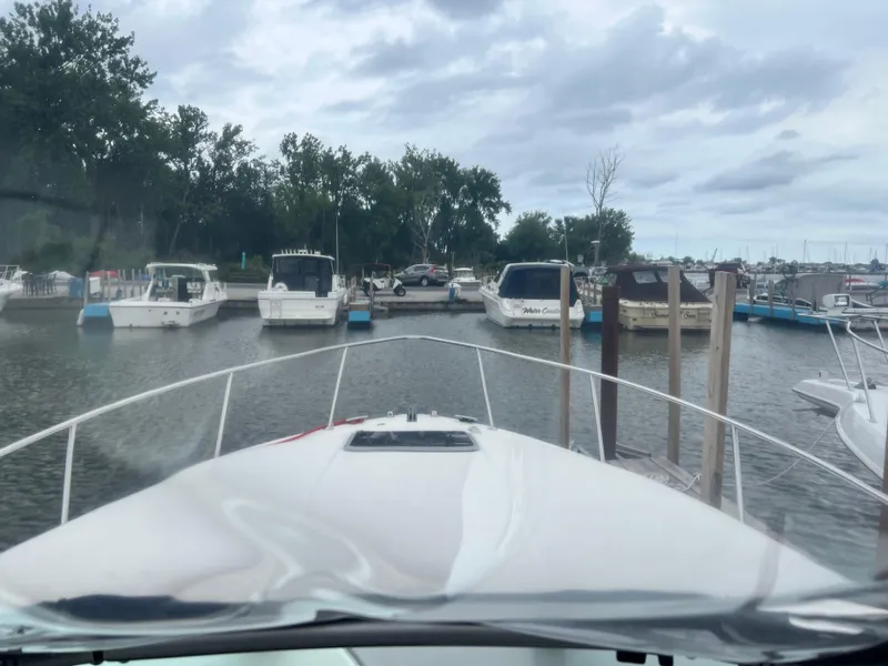 Slide: The Image of View from a 2007 Chaparral Signature 280 boat docked at a marina. - 32