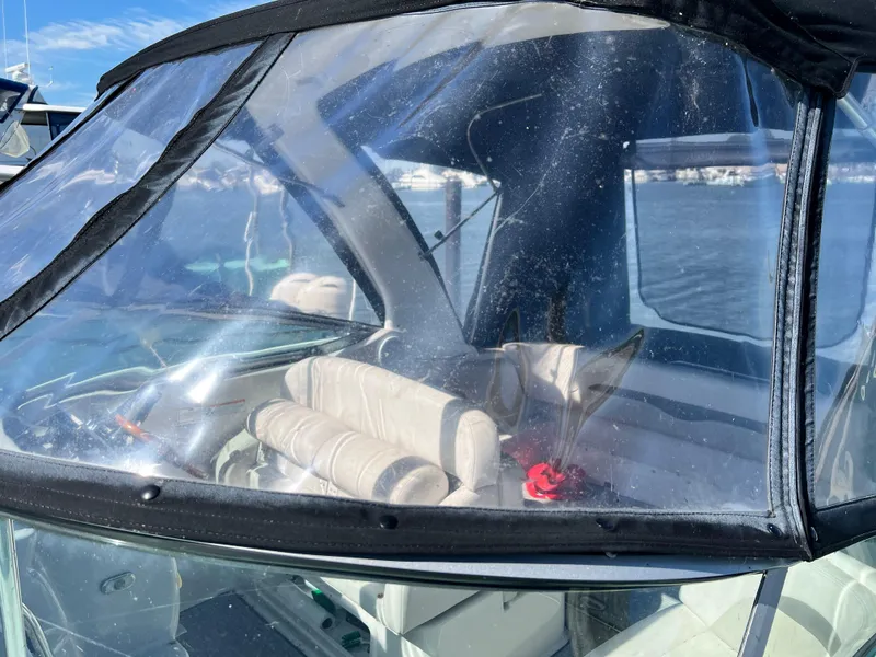 Slide: The Image of 2007 Chaparral Signature 280 boat cockpit with clear enclosure. - 6