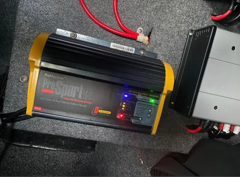Slide: The Image of ProMariner ProSport12 battery charger in a 2019 Moomba Craz boat. - 10