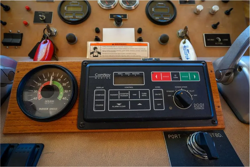 Slide: The Image of Hatteras 72 Flush Deck Cockpit Motor Yacht 1987 - 72