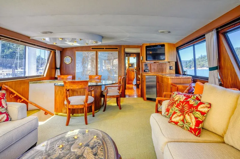 Slide: The Image of Hatteras 72 Flush Deck Cockpit Motor Yacht 1987 - 87