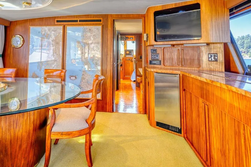 Slide: The Image of Hatteras 72 Flush Deck Cockpit Motor Yacht 1987 - 88