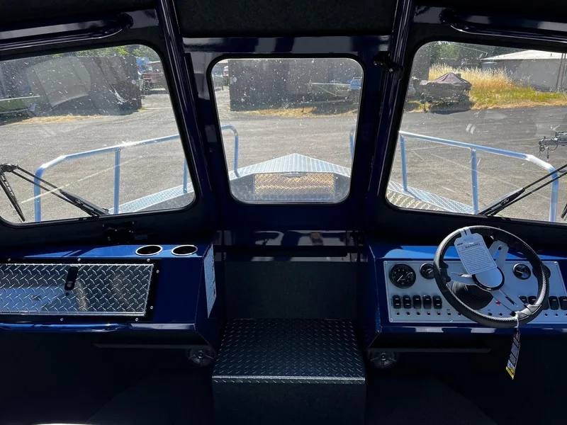 Slide: The Image of 2024 Thunder Jet 22 Alexis Pro boat interior cockpit view. - 13