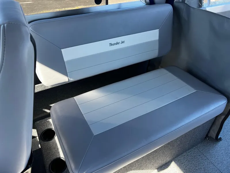 Slide: The Image of 2024 Thunder Jet 22 Alexis Pro boat interior seating. - 18