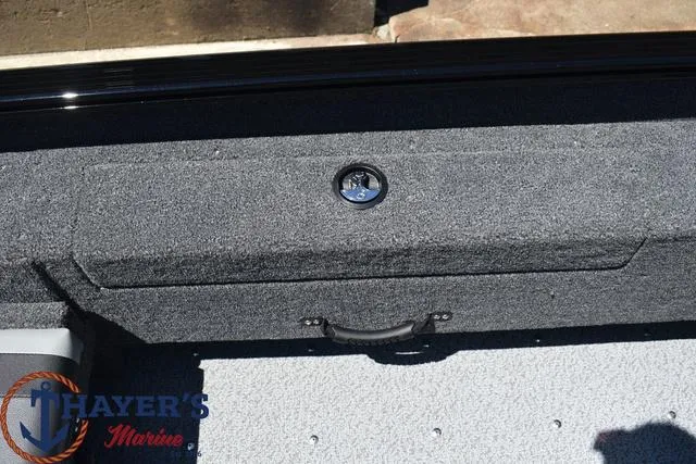 Slide: The Image of 2025 Lund 1775 Adventure SS boat interior with storage compartment. - 15