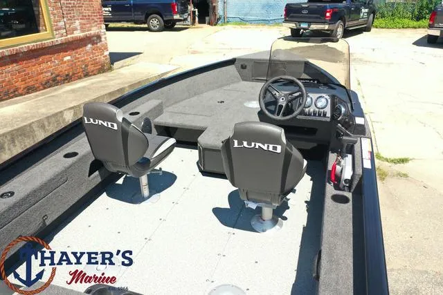 Slide: The Image of 2025 Lund 1775 Adventure SS fishing boat interior at Thayer's Marine. - 24