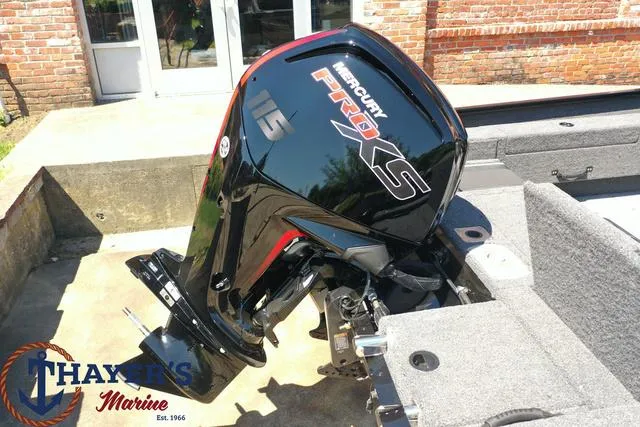 Slide: The Image of 2025 Lund 1775 Adventure SS with Mercury Pro XS outboard motor at Thayer's Marine. - 26