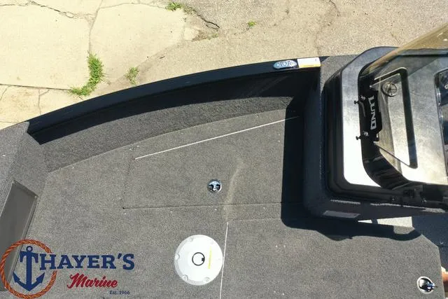 Slide: The Image of 2025 Lund 1775 Adventure SS boat deck at Thayer's Marine. - 39