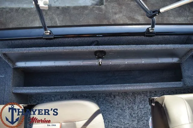 Slide: The Image of 2024 Tracker Pro Guide™ V-16 WT boat interior storage compartment at Thayer's Marine. - 18