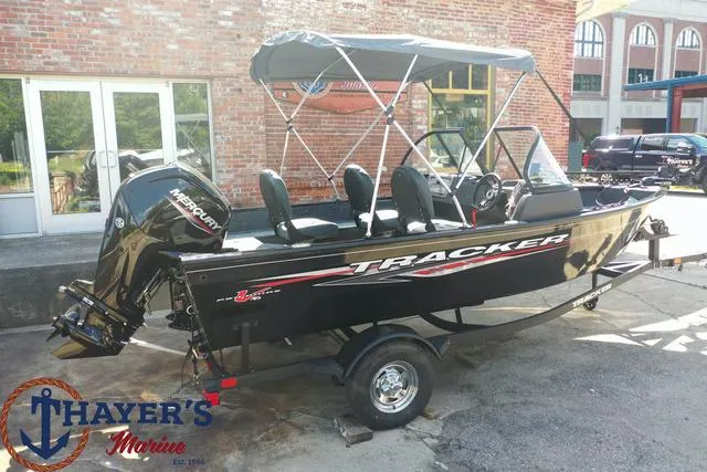 Slide: The Image of 2024 Tracker Pro Guide™ V-16 WT boat with Mercury engine at Thayer's Marine. - 23