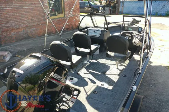 Slide: The Image of 2024 Tracker Pro Guide™ V-16 WT boat with Mercury engine at Thayer's Marine. - 32