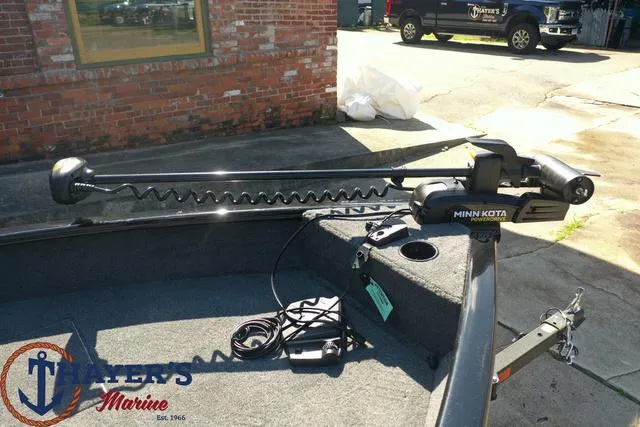 Slide: The Image of 2024 Tracker Pro Guide™ V-16 WT boat with Minn Kota trolling motor at Taylors Marine. - 35