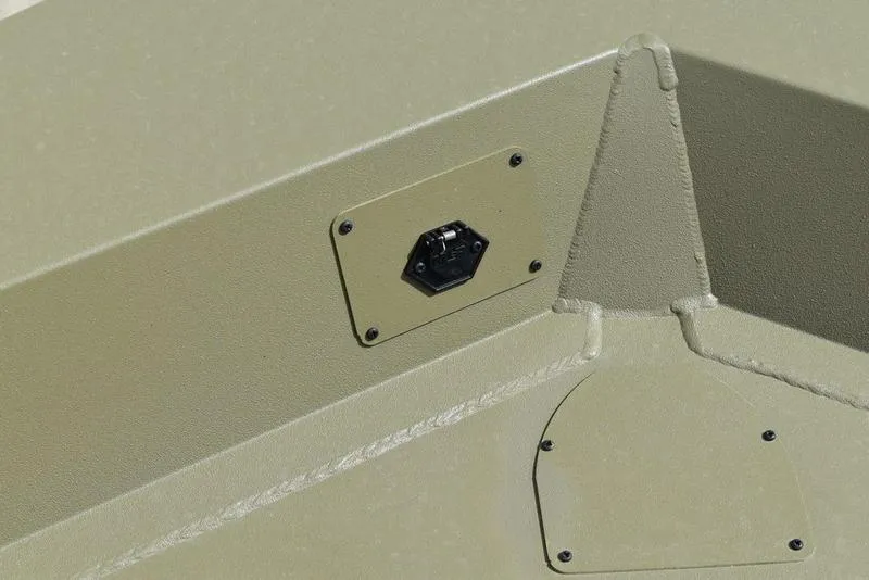 Slide: The Image of Close-up of Lowe RX1860 RAMBLER 2025 boat's textured surface and panel detail. - 11