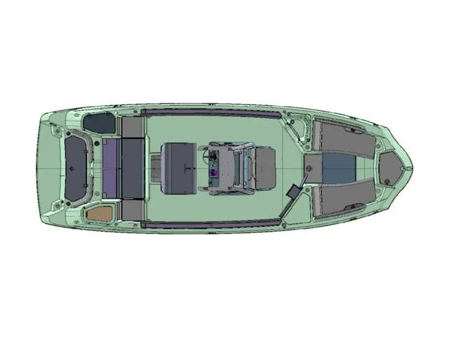 Slide: The Image of Top view of 2024 Yamaha Boats 255 FSH Sport H, showcasing layout and design. - 6