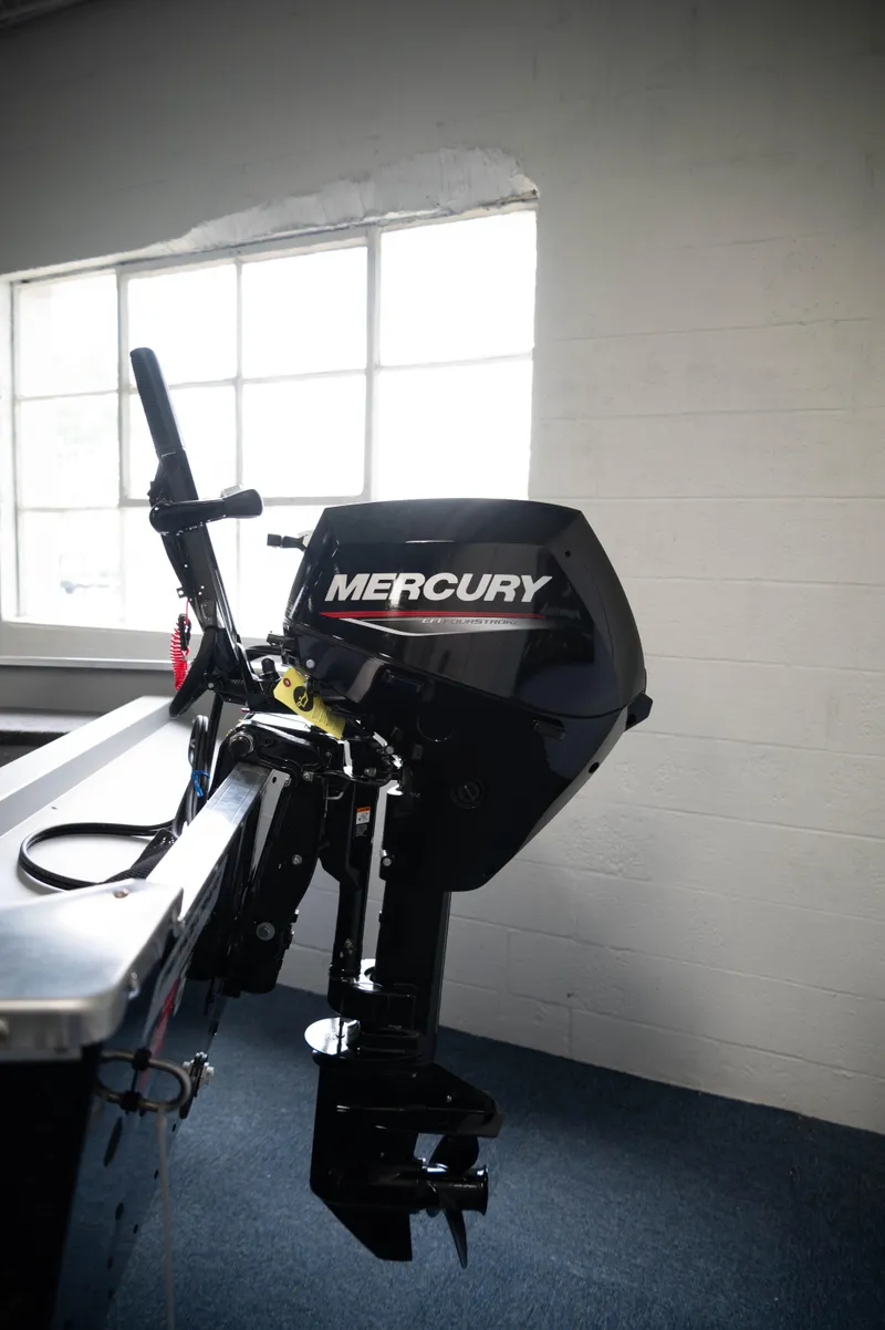 Slide: The Image of 2024 Princecraft Resorter 160 BT with Mercury outboard motor. - 3