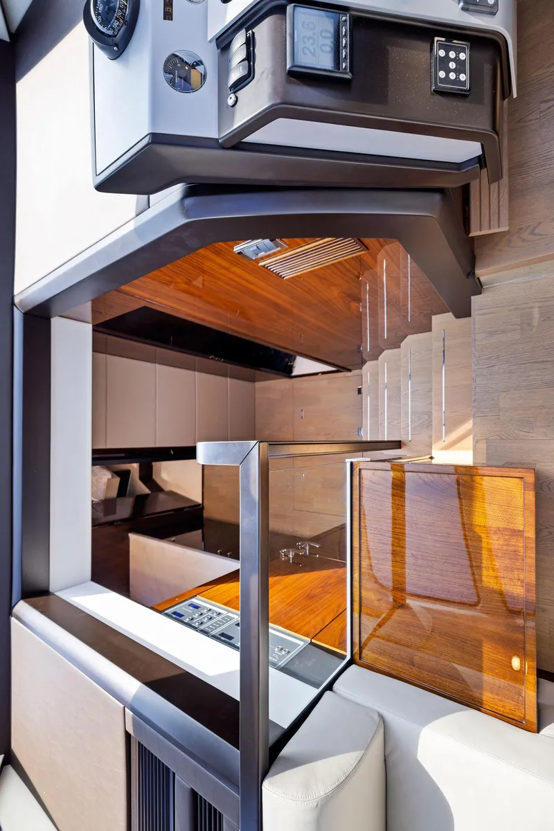 Slide: The Image of Interior of 2025 Fairline Targa 50 GT yacht, featuring modern design and luxurious finishes. - 26