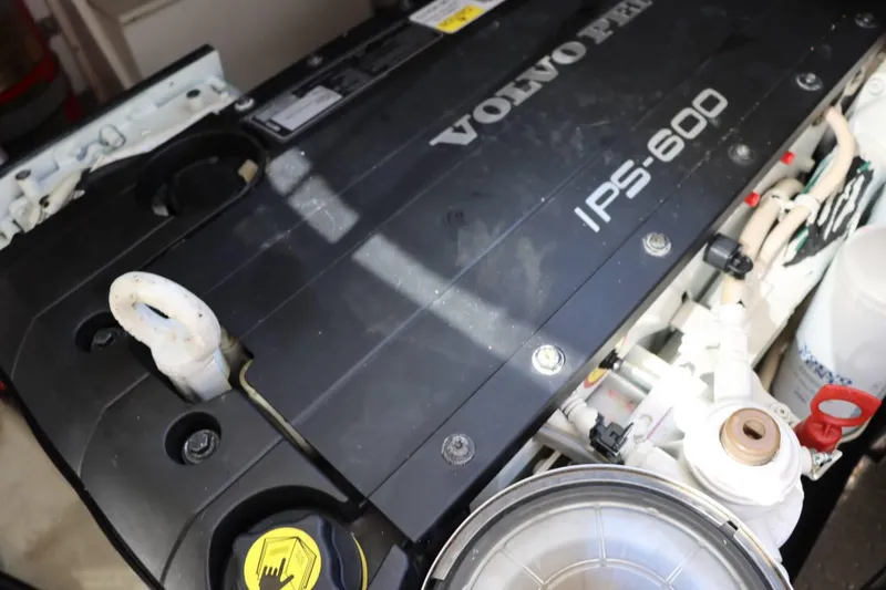 Slide: The Image of Volvo Penta IPS-600 engine in a 2014 Marquis 42 Sport Bridge yacht. - 48