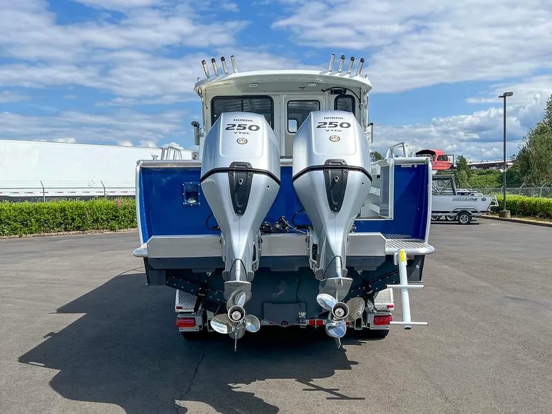 Slide: The Image of 2022 Hewescraft 290 Adventure with twin Honda 250 VTEC outboard engines. - 26