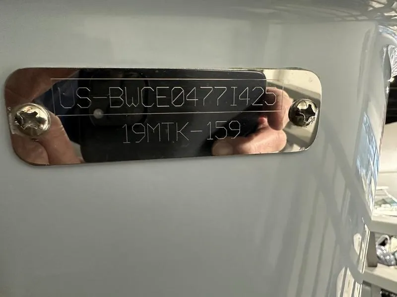Slide: The Image of Hull identification number on a 2025 Boston Whaler 190 Montauk boat. - 7