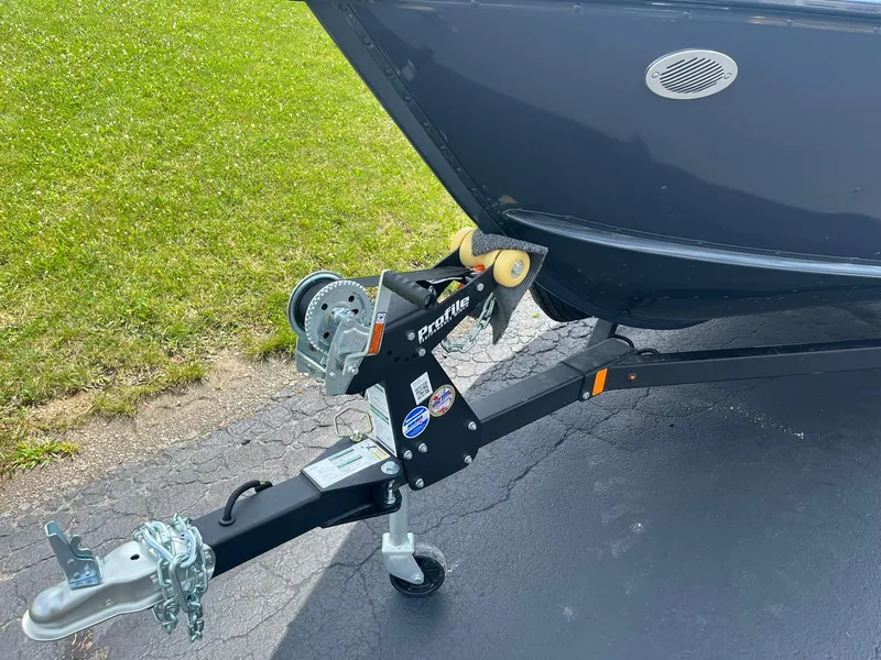 Slide: The Image of 2025 Lund 1775 Adventure SS boat trailer hitch and winch system. - 19