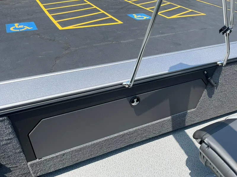 Slide: The Image of 2025 Lund 2075 Fisherman boat interior with storage compartment. - 27