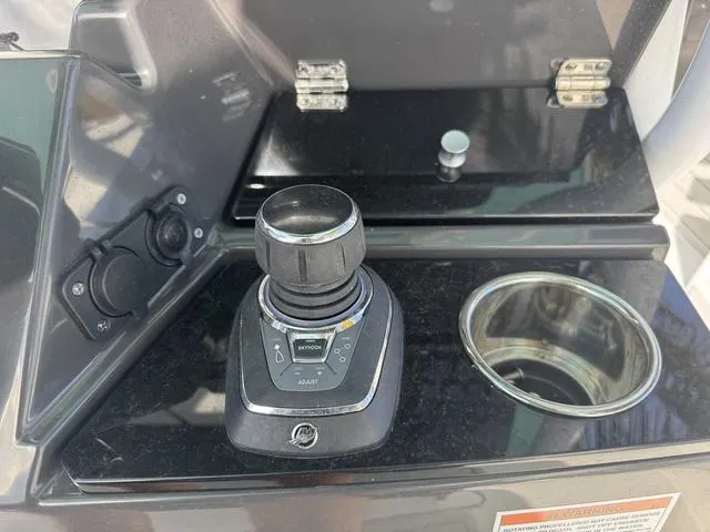 Slide: The Image of Boat parts store interior with service counter and display shelves, Blackfin 302CC 2024 model. - 22