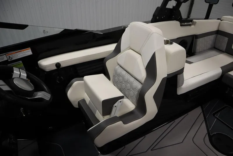 Slide: The Image of 2024 Heyday H22 boat interior with luxurious seating and modern design. - 20