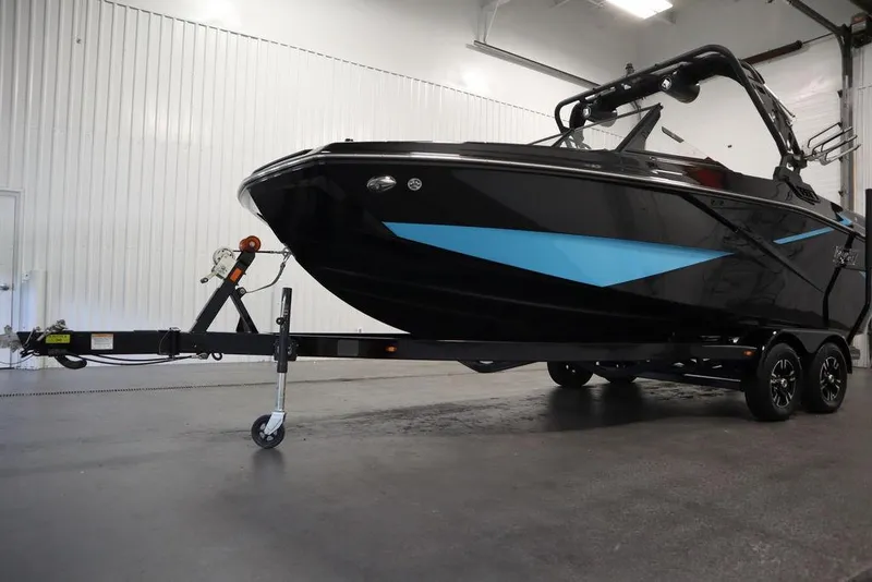 Slide: The Image of 2024 Heyday H22 boat on trailer in indoor storage facility. - 31