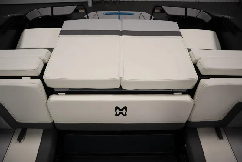 Slide: The Image of 2024 Heyday H22 boat with luxurious white seating and modern design. - 39