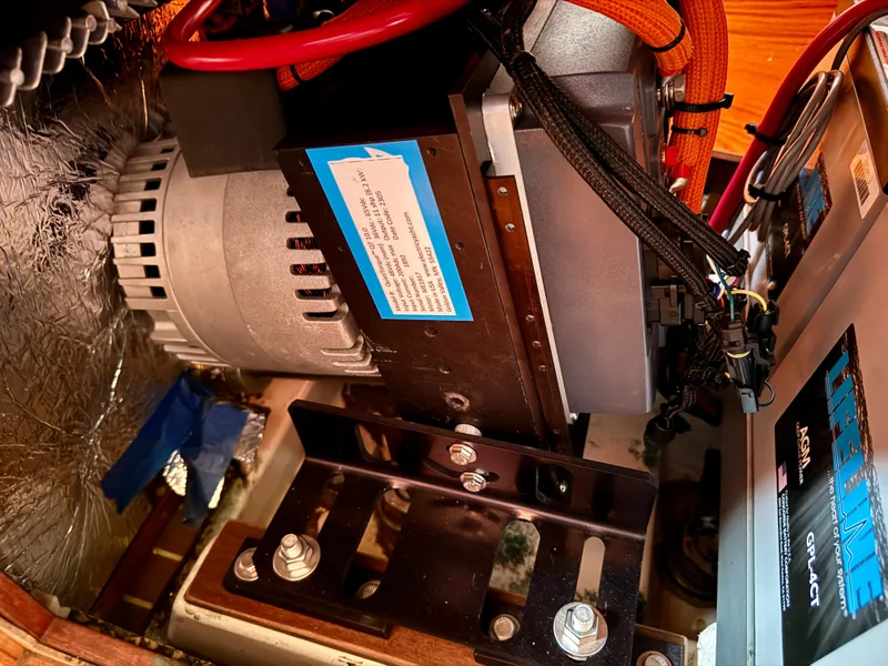 Slide: The Image of 1988 Beneteau First Class 12 sailboat docked in marina, sunny day. - 5