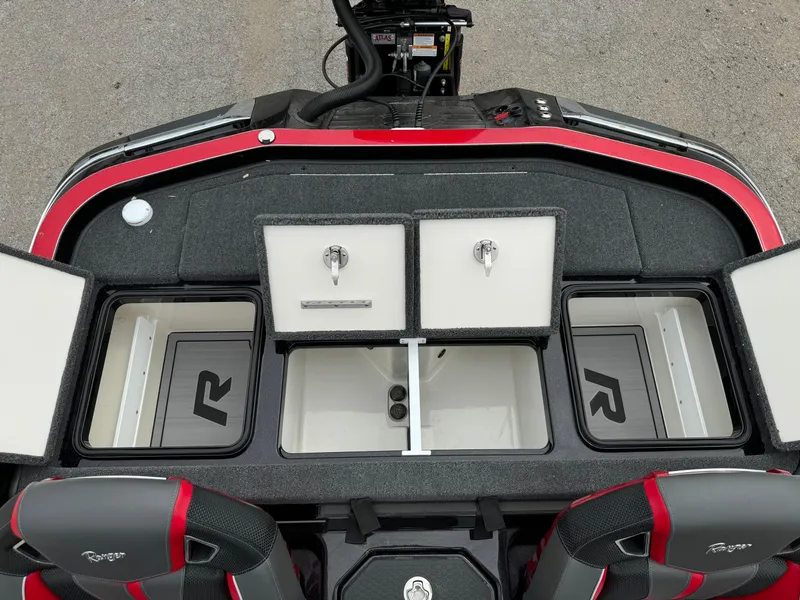 Slide: The Image of 2024 Ranger Z521R Ranger Cup Equipped boat storage compartments and seating. - 22