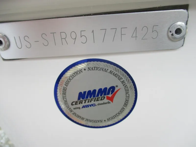 Slide: The Image of 2025 Starcraft SVX191 boat with NMMA certification and hull identification number US-STR95177F425. - 15