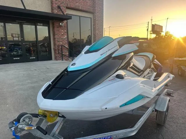 Slide: The Image of 2024 Yamaha Marine Waverunner FX HO dashboard with digital display, white and black design. - 4