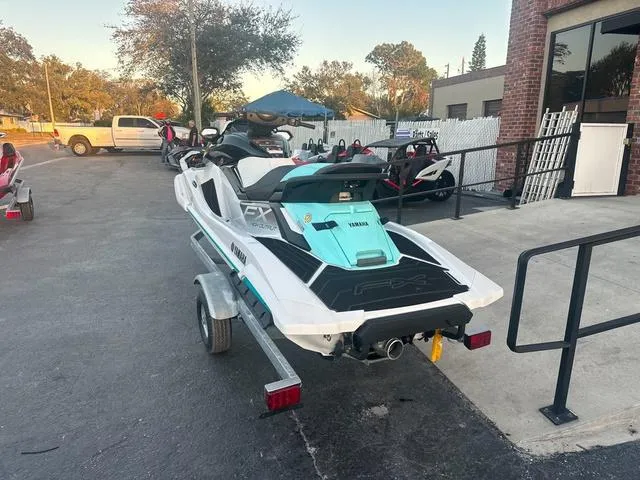 Slide: The Image of 2024 Yamaha Marine Waverunner FX HO in white and black, featuring sleek handlebars. - 6