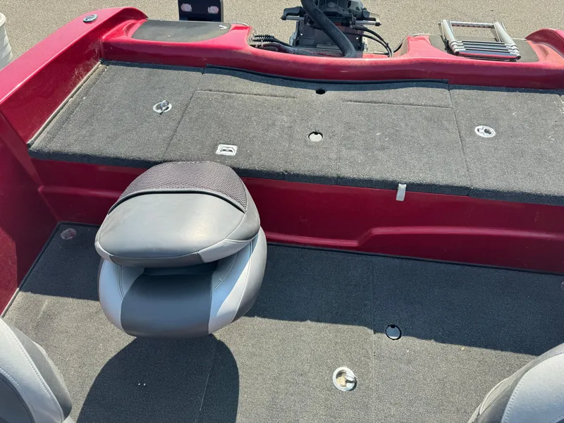 Slide: The Image of 2015 Nitro ZV 18 boat interior with seating and storage compartments. - 8